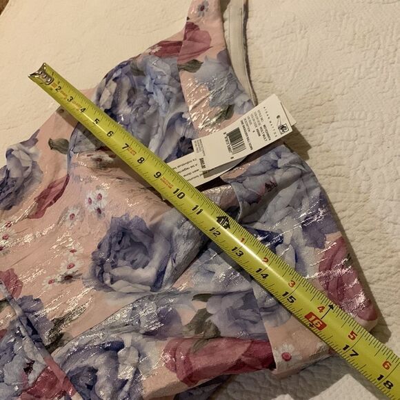 Aidan Mattox one shoulder ball gown violet multi. Size 6 - Picture 13 of 17